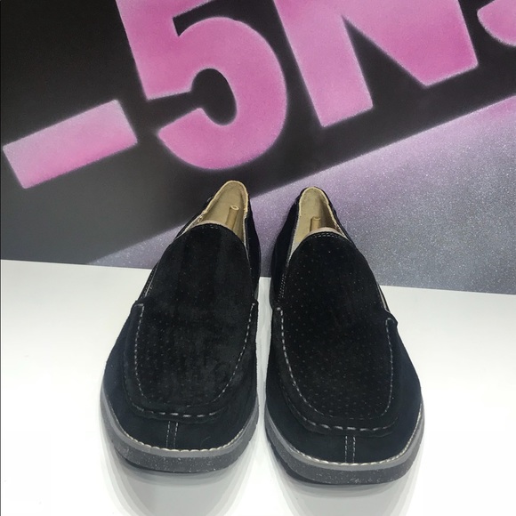 New Hush Puppies Black Velvet Slip On  Oxfords main image 6